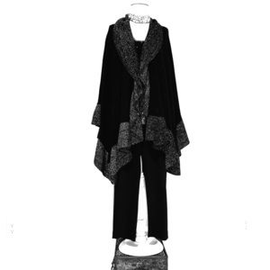 Evening Wrap with Metallic Lurex Thread